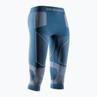 Thermo Hose Damen X-Bionic Energy Accumulator Light Pants 3/4 mineral blue/arctic white