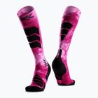 Skisocken X-Socks Ski Expert Wild Otc x black/fluo pink