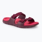 Lizard Way Slide Damen-Flip-Flops zinfandel rot/virtuell pink