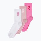 Socken On Running Logo High 3 Paar mauve/raspberry