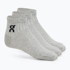 Socken On Running Logo Sock Mid 3 Paar heather gray