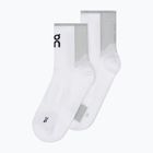 On Performance Run Mid weiß/glacier Socken