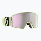 Skibrille SCOTT React AMP Pro acid yellow/amp pro lavender chrome/amp pro green