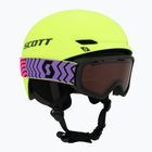 Kinder-Skihelm SCOTT Keeper 2 + Skibrille Witty neon yellow