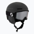 Skihelm SCOTT Track + Skibrille Factor Pro Set mineral black/amp silver chrome