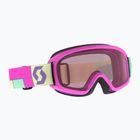 Kinder-Skibrille SCOTT Witty SGL neon pink/enhancer