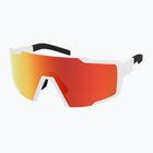 Sonnenbrille SCOTT Shield Compact white matt/amp red chrome