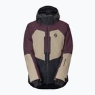 Herren-Skijacke SCOTT Ultimate Dryo cocoa red/portobello beige