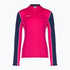 Damen-Trekking-Sweatshirt MMMUT Aenergy ML Half Zip Pull rosa und marineblau