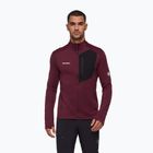 Herren-Fleecejacke Mammut Taiss Light ML burgundy/black