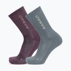 Socken Mammut Multisport Crew Socks 2 pack paloja/strata