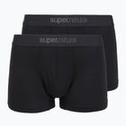 Herren Thermo-Boxershorts super.natural Tundra 175 2er-Pack jet black/jet black