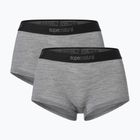 Damen Thermo-Boxershorts super.natural Tundra 175 Hipser 2er Pack cashmere grey melange/cashmere grey melange
