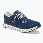 Damen On Cloud 5 denim/weiß Laufschuhe