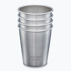Klean Kanteen Pint Tassen 4 Stück gebürstetem Edelstahl