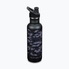 Klean Kanteen Classic schwarz camo Reiseflasche