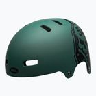 Fahrradhelm Bell Local grün schwarz/Totenkopf