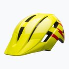 Bell Sidetrack II Streik Glanz hiviz/rot Kinder Fahrradhelm