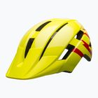 Bell Sidetrack II Jr Kinder Fahrradhelm glänzend hi-viz/rot