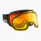 Giro Roam schwarz wordmark/amber scarlet/yellow Skibrille