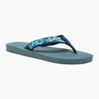 Herren Havaianas Surf Material silber/blau Pantoletten