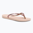 Damen Havaianas Slim Glitter II Flip Flops Ballett rosa / golden erröten