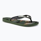 Herren Havaianas Top Camu grün oliv / schwarz Flip Flops