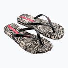 Ipanema Animal Print VI beige/schwarz/rosa Damen-Flip-Flops