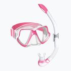 Mares Combo Wahoo Neon rosa/weiß/klar Schnorchelset