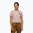Frauen Black Diamond Faded Crop blass mauve T-shirt