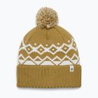 Beanie Black Diamond Tom Pom flax/white