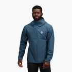 Herren-Regenjacke Black Diamond Strataline Stretch Shell midnight blue