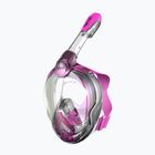 Vollgesichtsmaske zum Schnorcheln Kinder SEAC Magica black silicone/pink