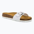 Slides Schlappen  Damen Scholl Estelle Syn white