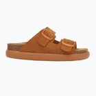 Damen Scholl Noelle Chunky Wildleder Flip-Flops cognac
