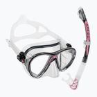 Cressi Big Eyes Evolution + Alpha Ultra Dry Tauchset schwarz/rosa