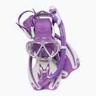 Cressi Rocks Jr Dive Tauchset flieder/weiß