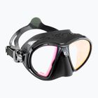 Cressi Zeus Ultravision Tauchmaske schwarz/schwarz/rote Gläser