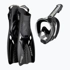 Cressi Baron + Tonga Tauchset schwarz/schwarz/schwarz