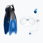 Schnorchelset Cressi Palau Marea Dry Bag Set blue/azure