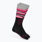 Damen Skisocken Mico Light Weight Superthermo Natural Merino Ski black/fluorescent fuchsia