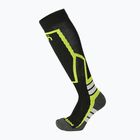 Skisocken für Kinder Mico Medium Weight Warm Control Ski nero giallo fluo