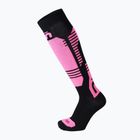 Skisocken für Kinder Mico Light Weightsuperthermo Merino Ski nero/fucsia fluo