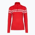 Thermoaktiver Sweatshirt Hoodie Damen Newland Hilde Half Zip red/white