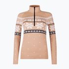 Thermoaktiver Sweatshirt Hoodie Damen Newland Isalind Half Zip biscuit/white