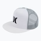 Herren Hurley Icon Solid Flat Trucker Kappe weiß