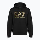 Herren EA7 Emporio Armani Zug Logo Serie Big Logo Hoodie schwarz
