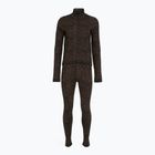 Damen-Set Funktionsunterwäsche EA7 Emporio Armani Ski Jacquard Knitted fancy brown animal print