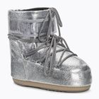 Damen Moon Boot Icon Low Glitter silberne Schneestiefel