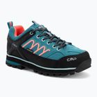 Damen-Trekkingstiefel CMP Moon Low Wp teal/rot fluo